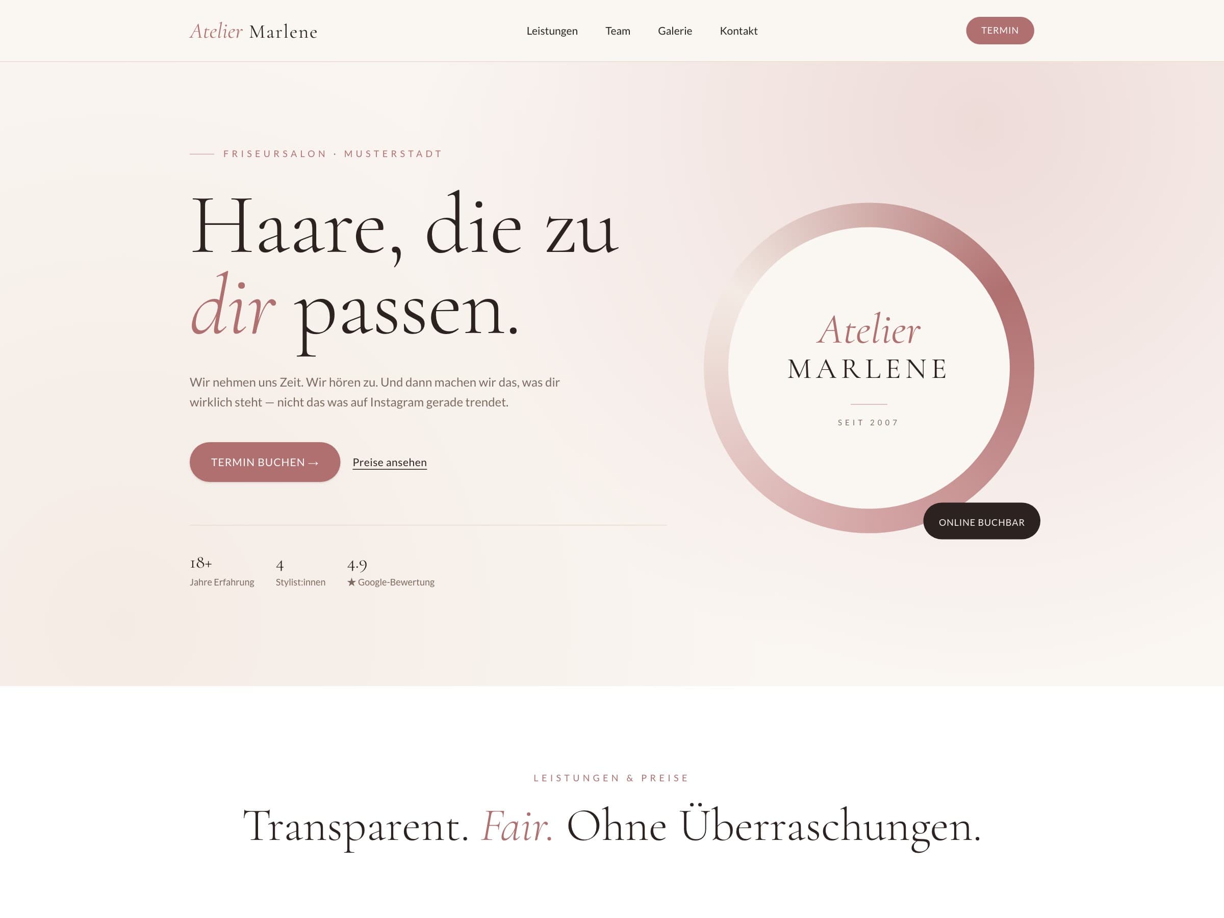 Atelier Marlene — Friseursalon