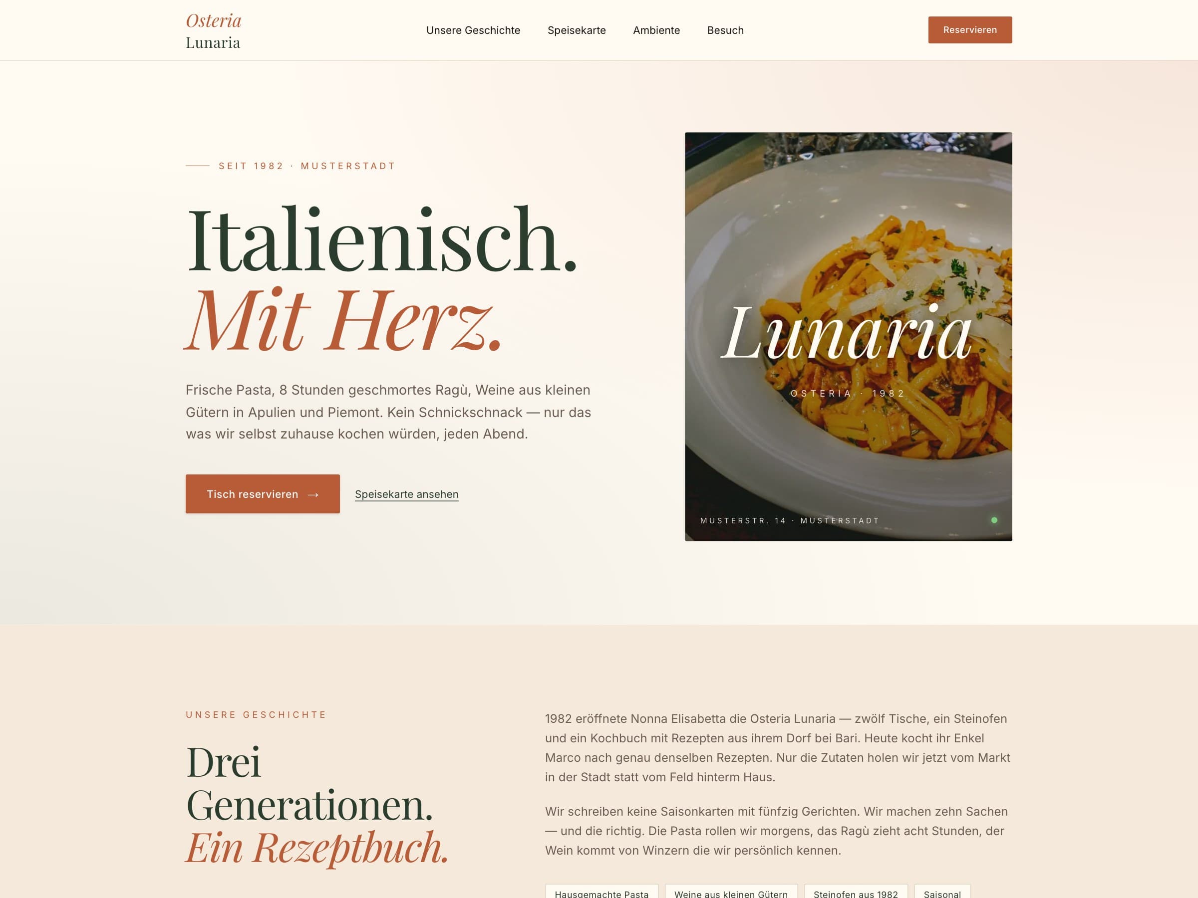 Osteria Lunaria — Restaurant